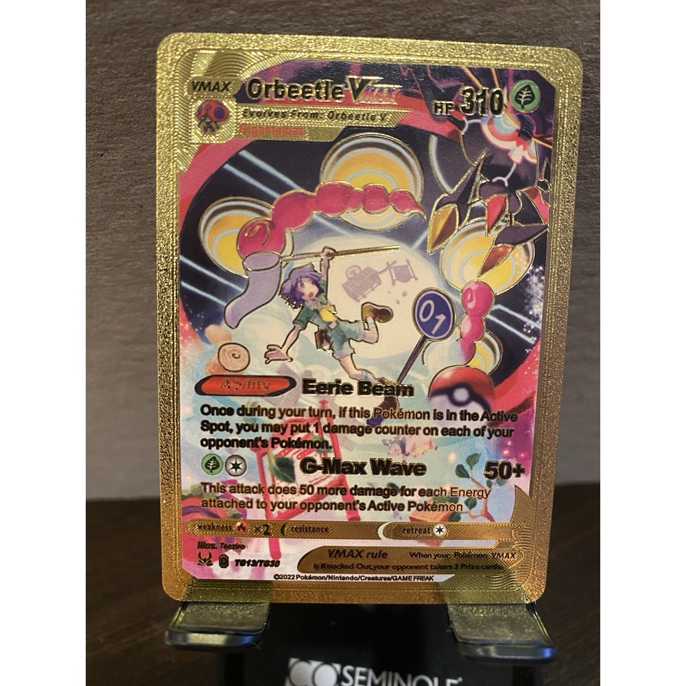 Orbeetle‎ Foil Metal Pokémon Pokemon Fan Art Collectible Card Trading